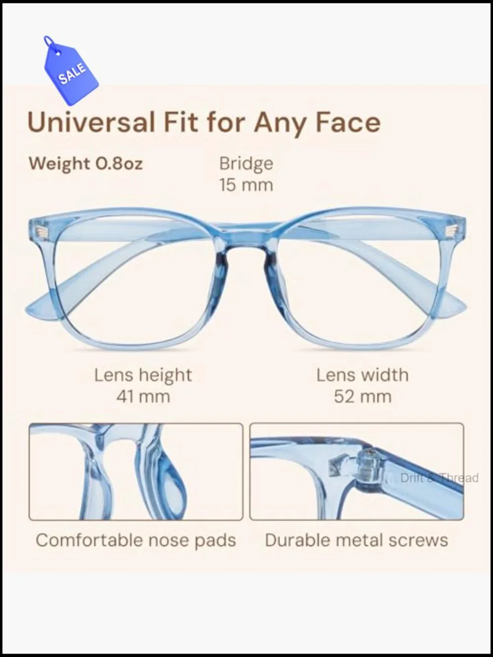 Blue Light Blocking Glasses for Women - Stylish Computer Eyewear with UV400